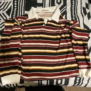 Striped collared long sleeve